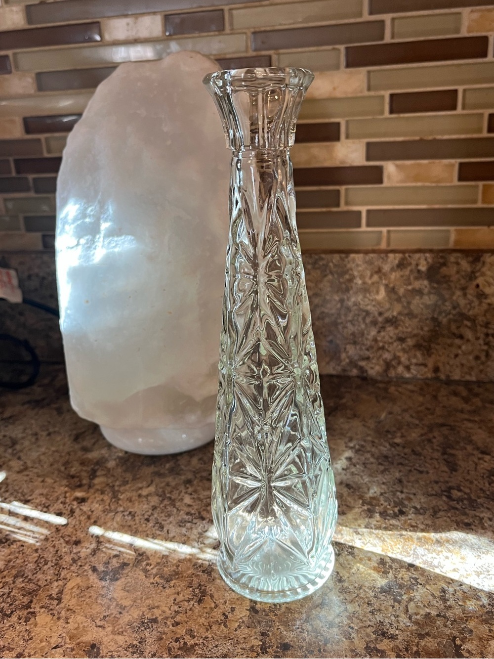 Vintage Clear Glass 9” Bud Vases Set of 3 - Picture 11 of 12